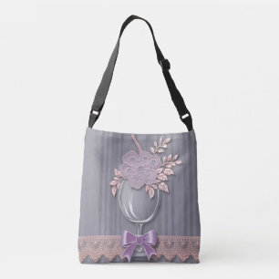 Sac Ajustable Cadeau de demoiselle d'honneur en rayures violette