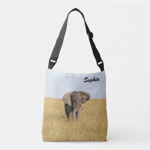 Sac Ajustable Cadre naturel africain éléphant Personnaliser le n