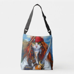 Sac Ajustable Capitaine Claws de la mer d'Azur   Chat pirate
