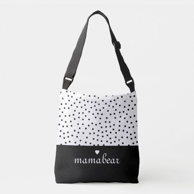 Sac Ajustable Carrefour des points noirs et blancs (Devant)