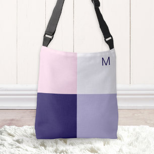 Sac Ajustable Carrés de blocs de couleur modernes et simple mono