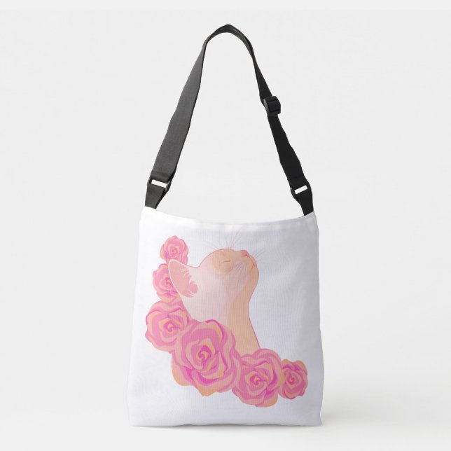 Sac Ajustable Cat among roses (Devant)