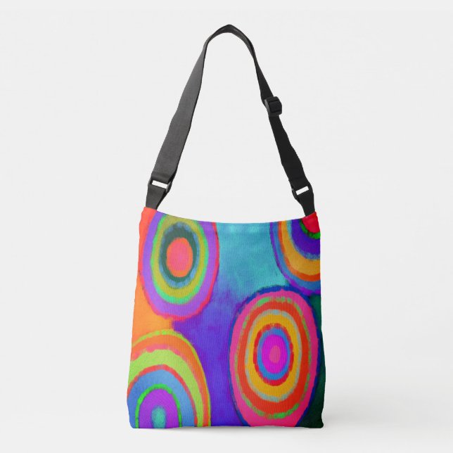 Sac Ajustable Cercles Art Abstrait (Devant)