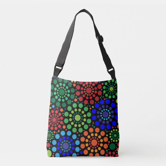 Sac Ajustable Cercles artistiques aborigènes australiens  (Devant)