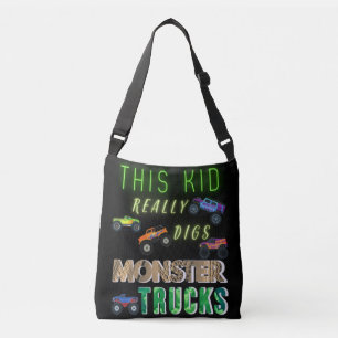 Sac Ajustable Cet Enfant A Vraiment Digéré Des Camions Monster