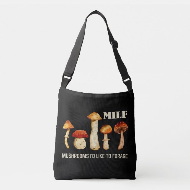 Sac Ajustable Champignons Milfs J'Aimerais Fourrer, Champignons  (Devant)