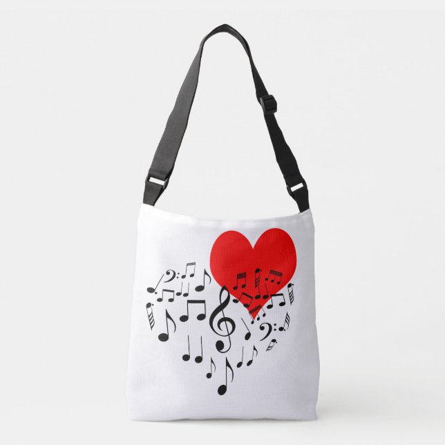 Sac Ajustable Chanter Coeur unique romantique (Devant)