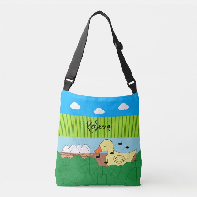 Sac Ajustable Chanter Mère Canard Près De L'Eau : (Devant)