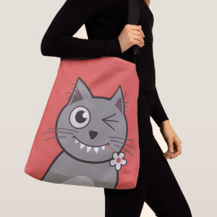 Sac Ajustable Chat clignotant drôle de Kitty de bande dessinée