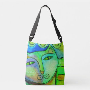 Sac Ajustable Chat d'art Abstrait coloré
