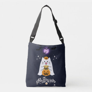 Sac Ajustable Chat de Halloween au clair de lune – Nuit effrayan