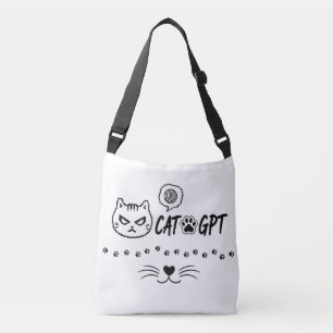 Sac Ajustable Chat GPT IA drôle Pixel Cat / Citation Tech de cha