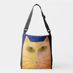 Sac Ajustable Chat jaune Abstrait