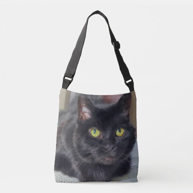 Sac Ajustable chat noir (Devant)