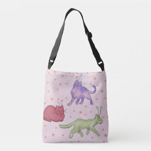 Sac Ajustable Chats Aliens Espace Fantaisiste Chat Drôle Sci-Fi