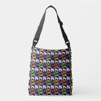 Sac Ajustable Chats effrayants Halloween à carreaux