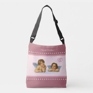 Sac Ajustable Chérubins de mariage, cœurs et étoiles sur or rose