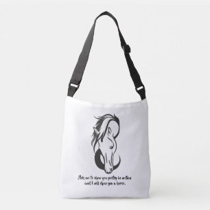 Sac Ajustable Cheval Design avec poésie en mouvement Citation