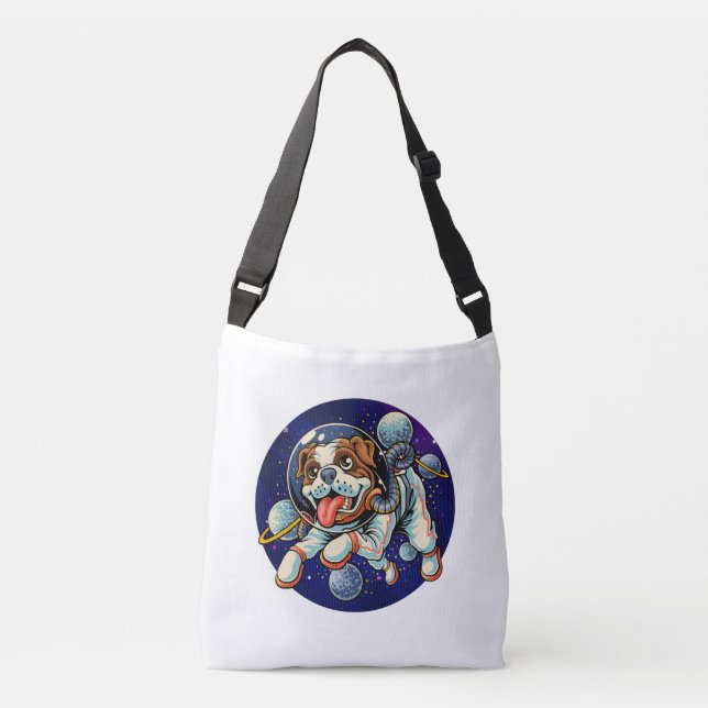 Sac Ajustable Chien astronaute, chien spatial (Devant)