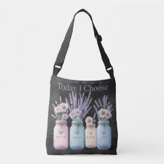 Sac Ajustable Choisissez Positivity Mason Jar Faith Hope Love &