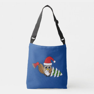 Sac Ajustable Chouette de Noël avec renard et pin