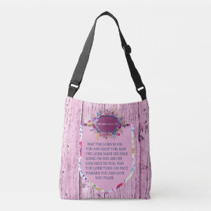 Sac Ajustable Christian La Bienheureuse Bible Florale Rose Verse