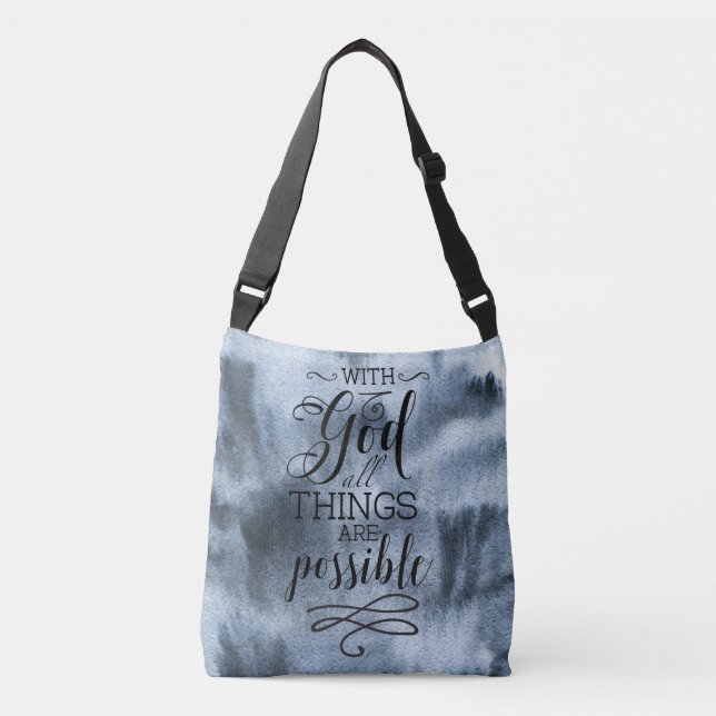 Sac Ajustable Citation d'écriture sainte de bible de 19h23 de (Devant)