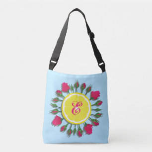 Sac Ajustable citron et roses customisés