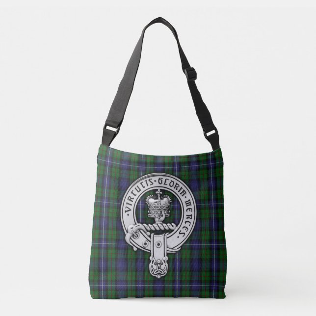 Sac Ajustable Clan Donnachaidh (Robertson) Crest /Hunting Tartan (Devant)