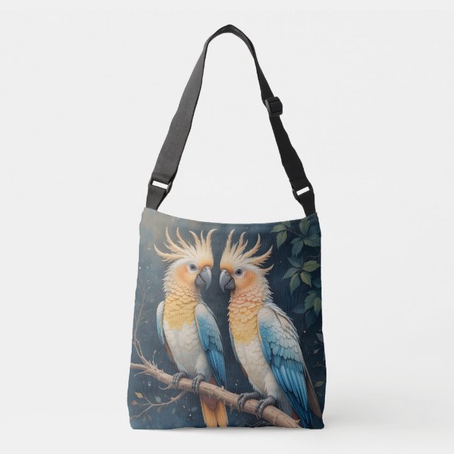Sac Ajustable Cockatoo Parrot Couple (Devant)