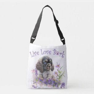 Sac Ajustable Cocker Spaniel Chien Maman Floral