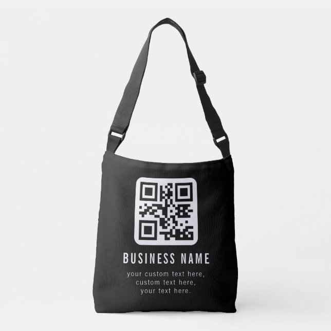 Sac Ajustable Code QR personnalisable & conception de texte modi (Devant)