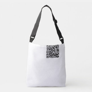 Sac Ajustable Code QR personnalisable Geek Abstrait noir et blan