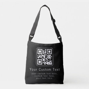 Sac Ajustable Code QR personnalisable & modèle de texte modifiab