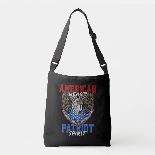 Sac Ajustable "Coeur américain, esprit patriote" (Devant)