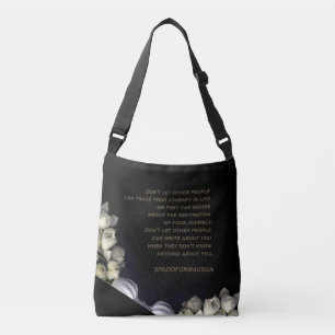 Sac Ajustable "Cœur blanc en noir de lune" & Voyage