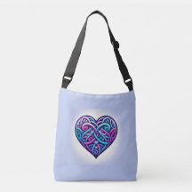 Coeur celtique bleu clair