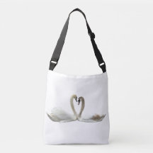 Coeur des cygnes - fourre-tout blanc