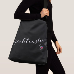 Sac Ajustable Coeur du drapeau du Liechtenstein