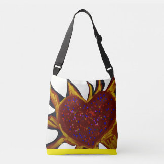 Sac Ajustable Cœur en Flammes
