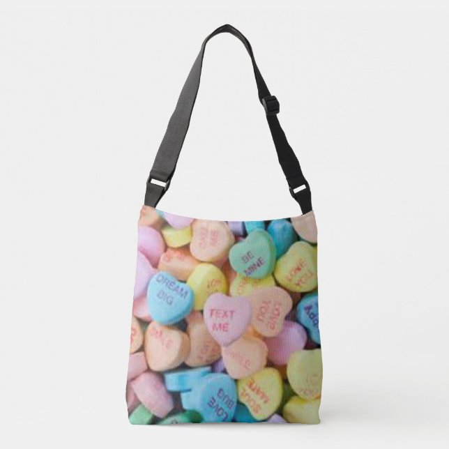 Sac Ajustable Coeurs de conversation de la sucrerie de Valentine (Devant)