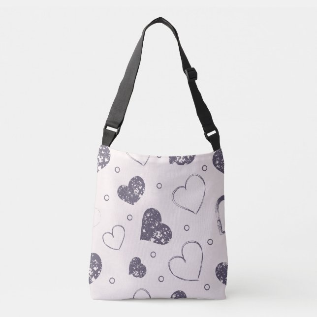 Sac Ajustable Coeurs de grunge (Devant)