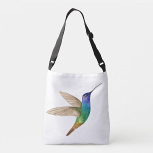 Sac Ajustable Colibri saphir à queue dorée aquarelle