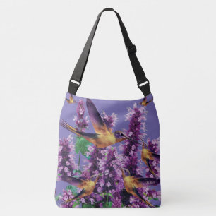 Sac Ajustable Colibris Et Fleurs Par CBDOilPrincess