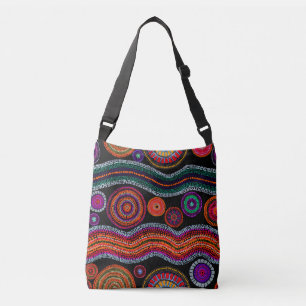 Sac Ajustable Coloré Moderne Australien Dot Art Tribal Motif
