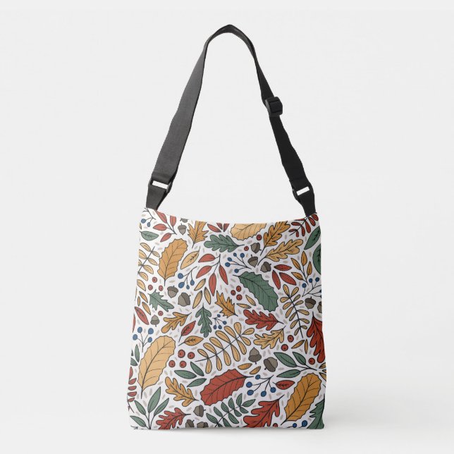 Sac Ajustable Conception de Carré feuille couleur automne (Devant)