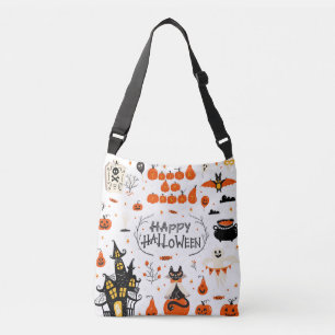 Sac Ajustable Conception d'un jeu Vintage d'éléments Halloween