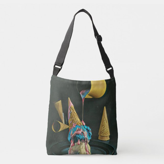 Sac Ajustable cône crème glacée fraise (Devant)