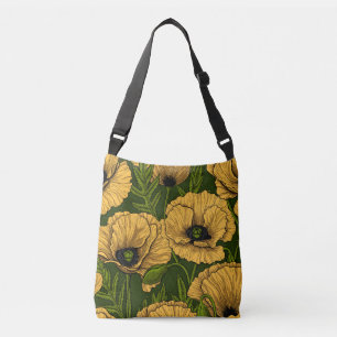 Sac Ajustable Coquelicots jaunes sur vert foncé
