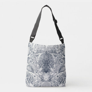 Sac Ajustable Coques de mer sur bleu foncé